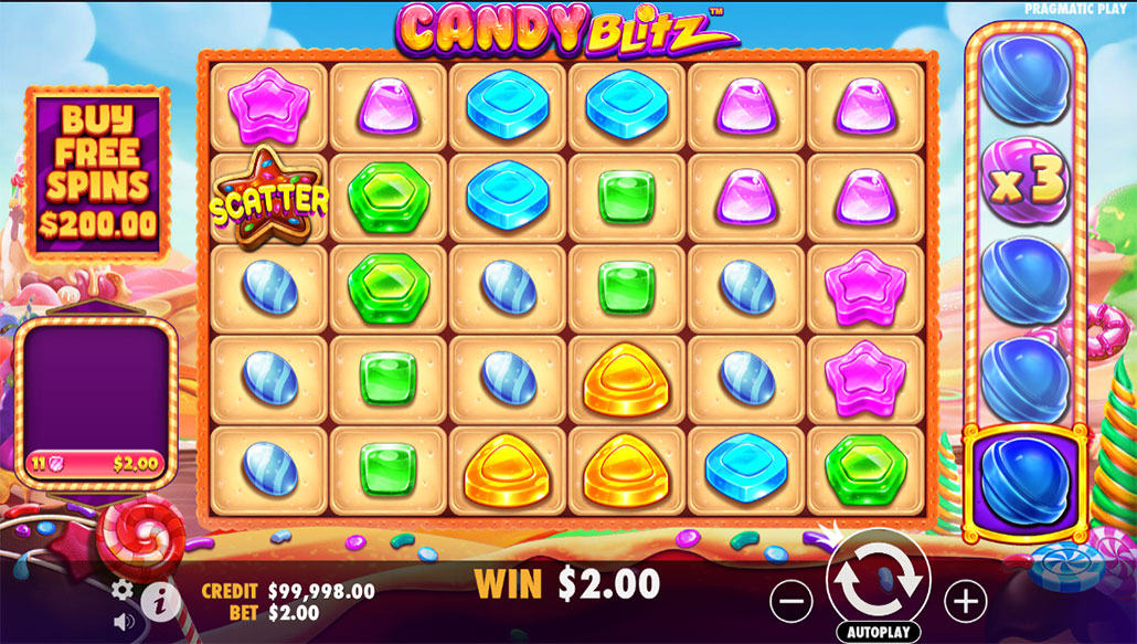 Где поиграть в игровой автомат про конфеты? 